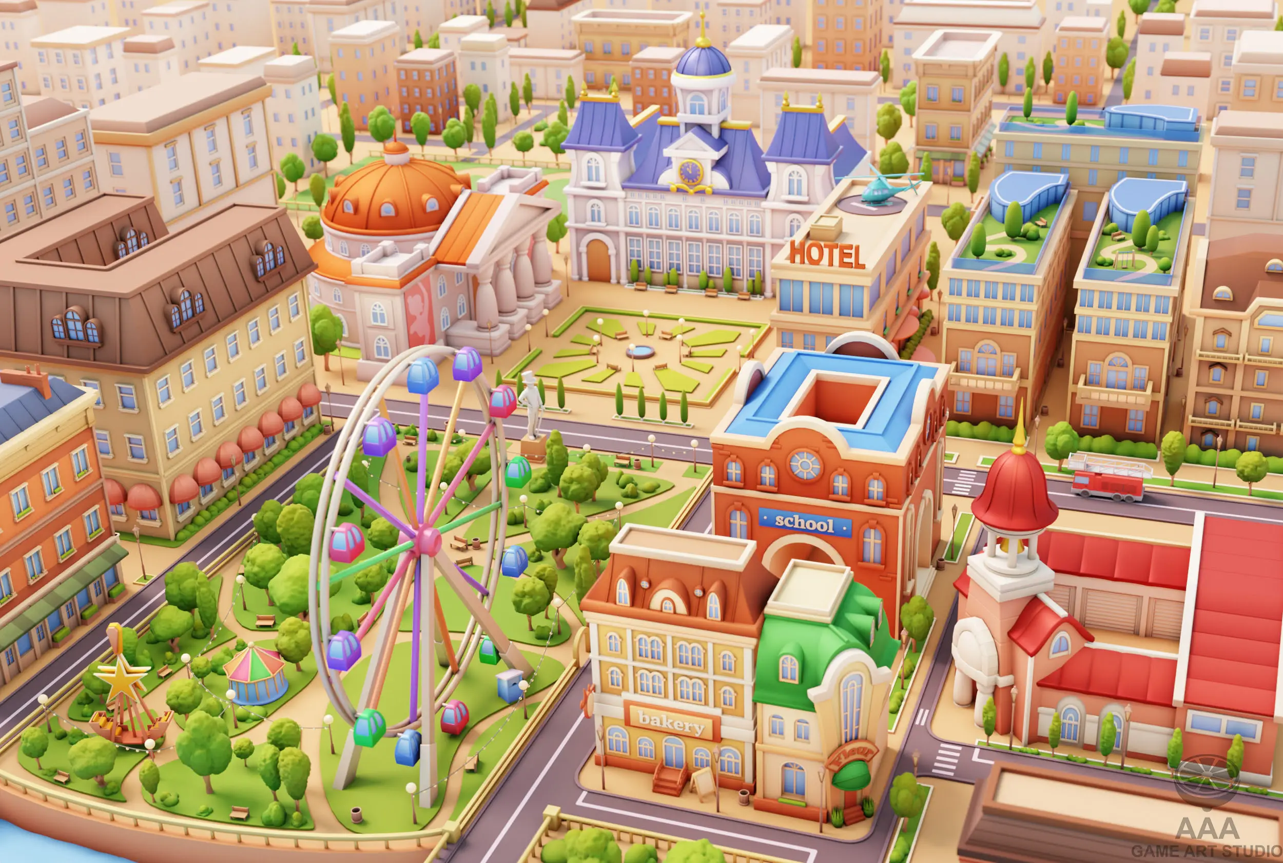 monopoly_3d_aaa_game_art_studio