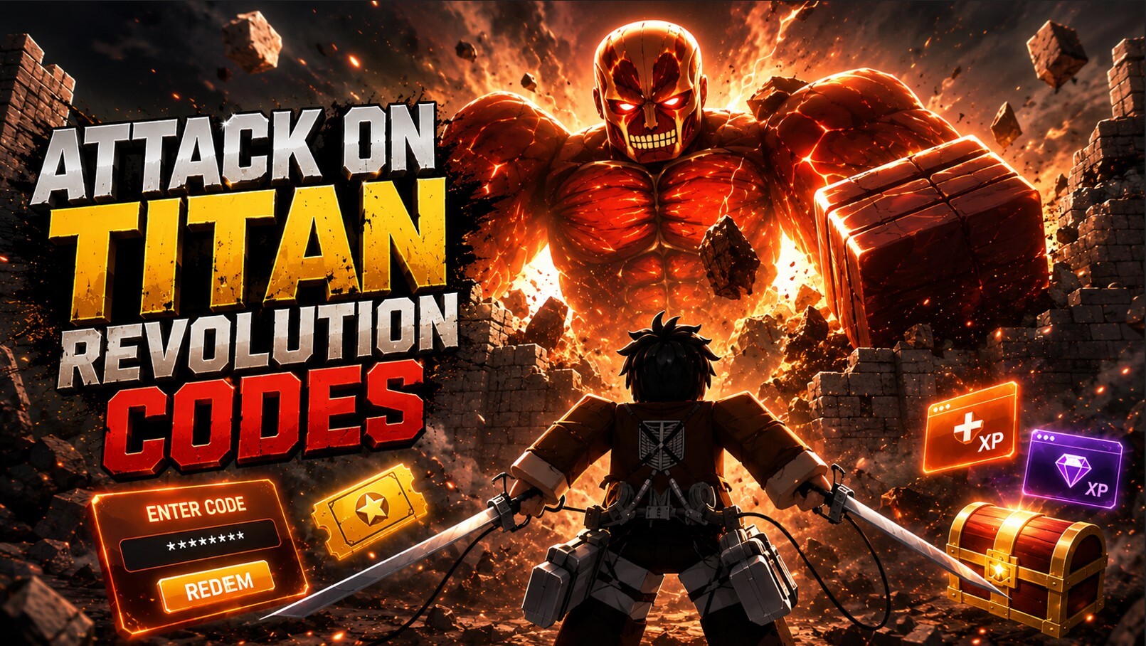 Attack on Titan Revolution Codes