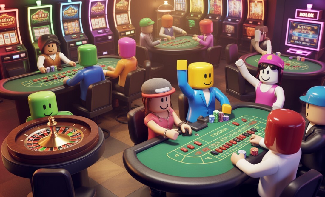 Explaining Poker and Blackjack Games in Roblox