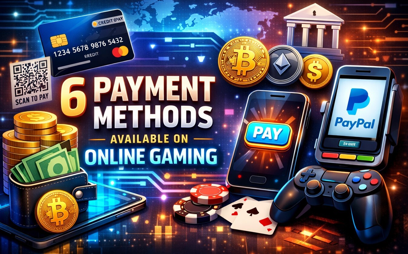 6 Payment Methods Available on Online Gaming