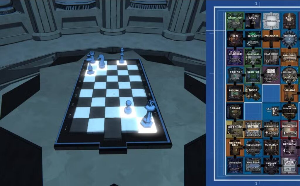 Chess Board Setup in Blue Prince